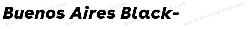Buenos Aires Black字体转换